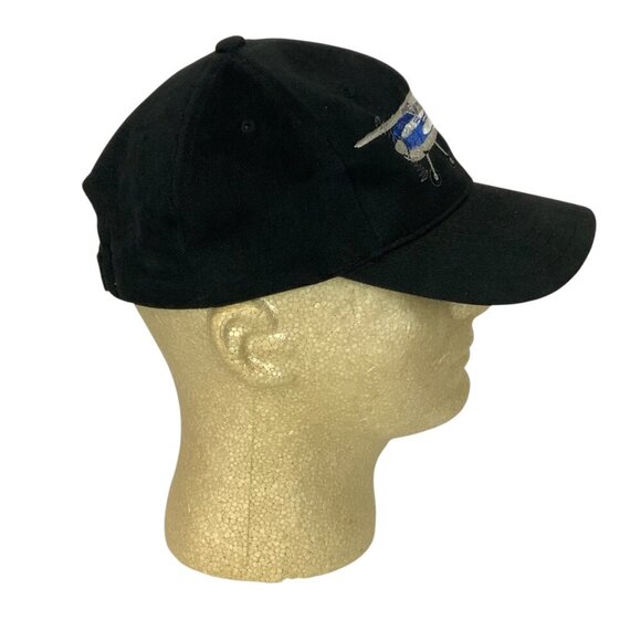 Cessna 195 Airplane Embroidered Adjustable Black Hat Cap Strapback Adjustable - Picture 5 of 7